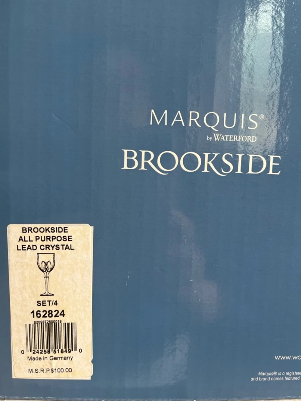 Marquis By Waterford Markham Goblet Set of 4, 13 oz, Clear